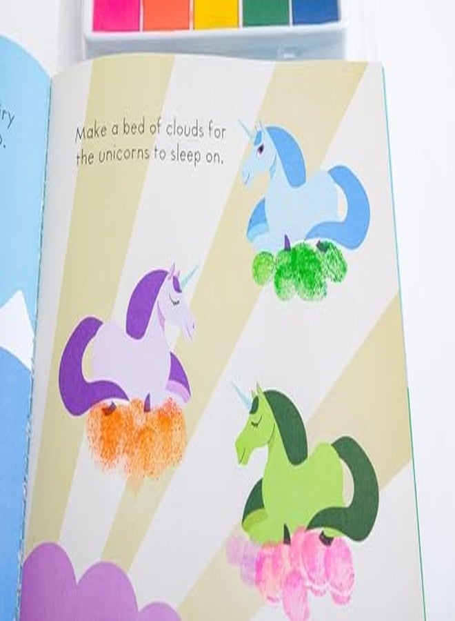 Hinkler Unicorn Finger Painting and Colouring Art Book with 35+ Fun Activities, Finger Painting Fun Activity Book for Boys and Girls, Includes 5 Colours Ink Pad, Non-Toxic Mess-Free Washable Colors, Thumb Print Art, Ideal for kids Gifting, 3+ Years - Image 4